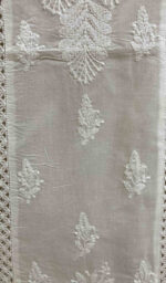 Women's Lucknowi Handcrafted Cotton Chikankari Top - HONC030218 - Image 4