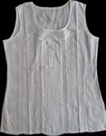 Women's Lakhnavi Handcrafted Cotton Chikankari Top - HONC003 - Image 3