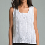 Women's Lakhnavi Handcrafted Cotton Chikankari Top - HONC006