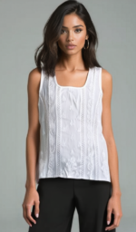 Women's Lakhnavi Handcrafted Cotton Chikankari Top - HONC006